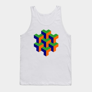 Geometric Tripod Design Tank Top